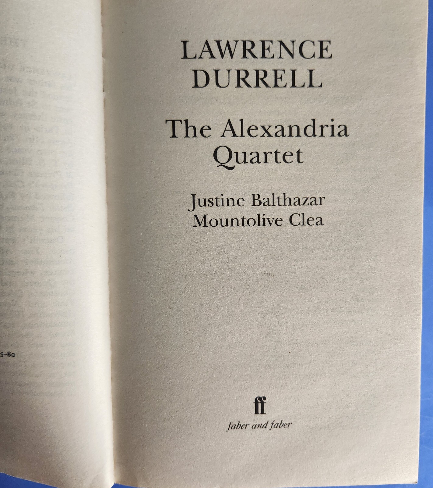 The Alexandria Quartet Lawrence Durrell Paperbound 896 Pages Faber and Faber