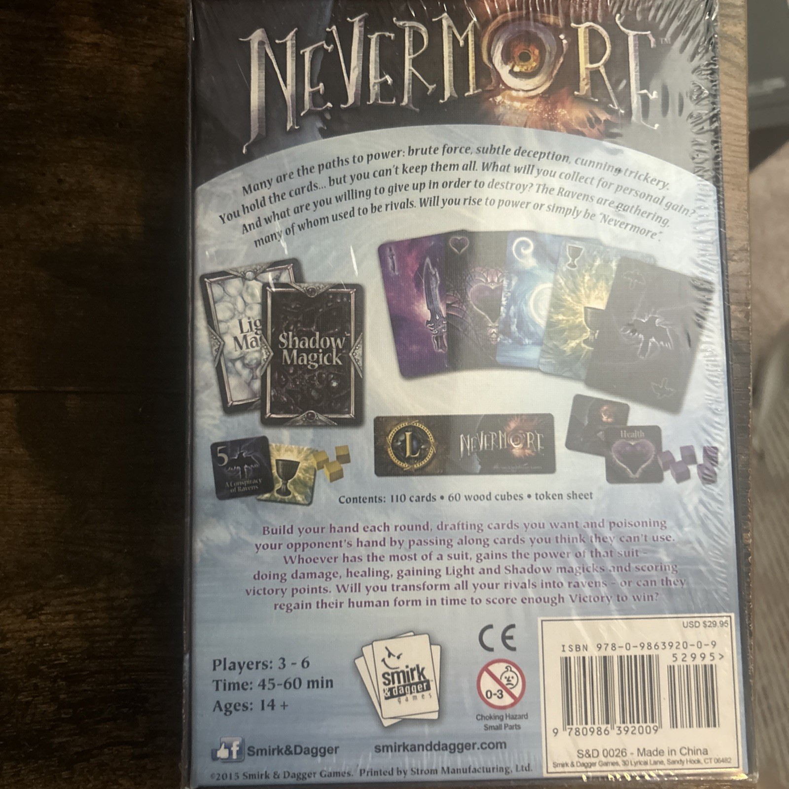Nevermore : N/a by Smirk & Dagger (2015, Game) Tabletop Game
