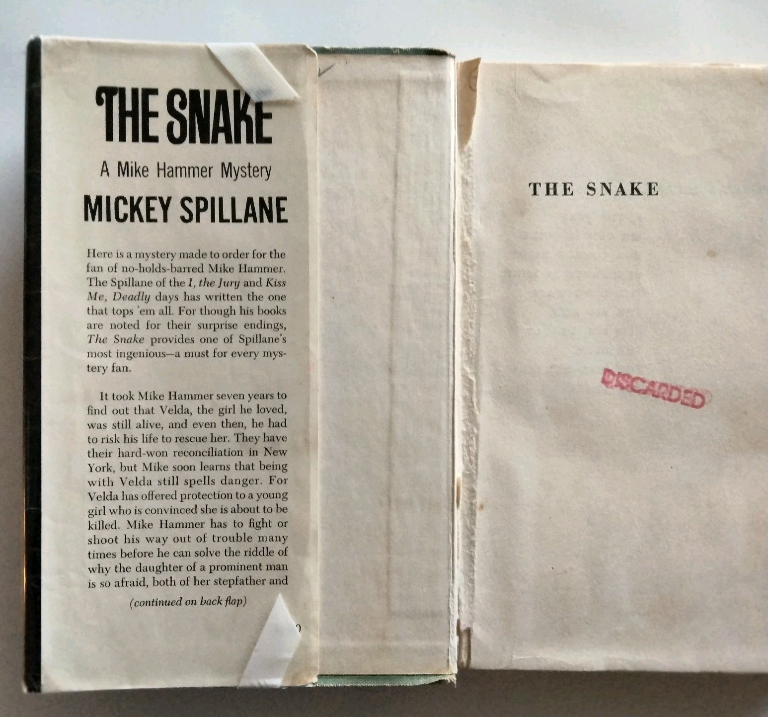 Mickey Spillane First Edition MIKE HAMMER Tiger Mann Mystery Lot 1960s HB ExLib