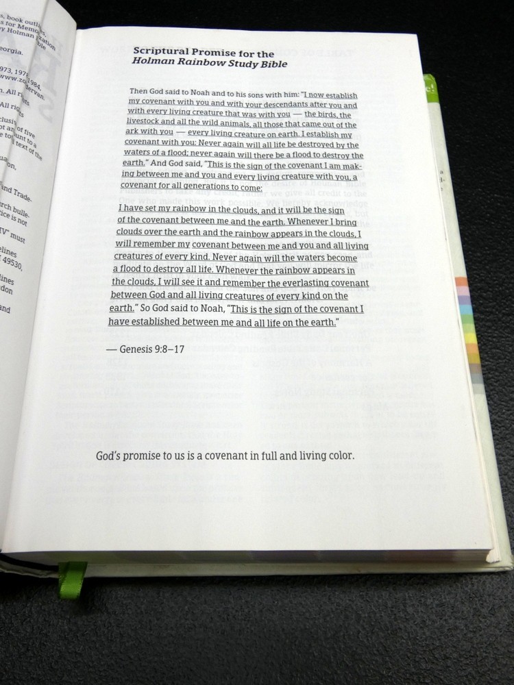 NIV RAINBOW Study Bible, Jacketed Hardcover by Holman Bible Publishers 2015