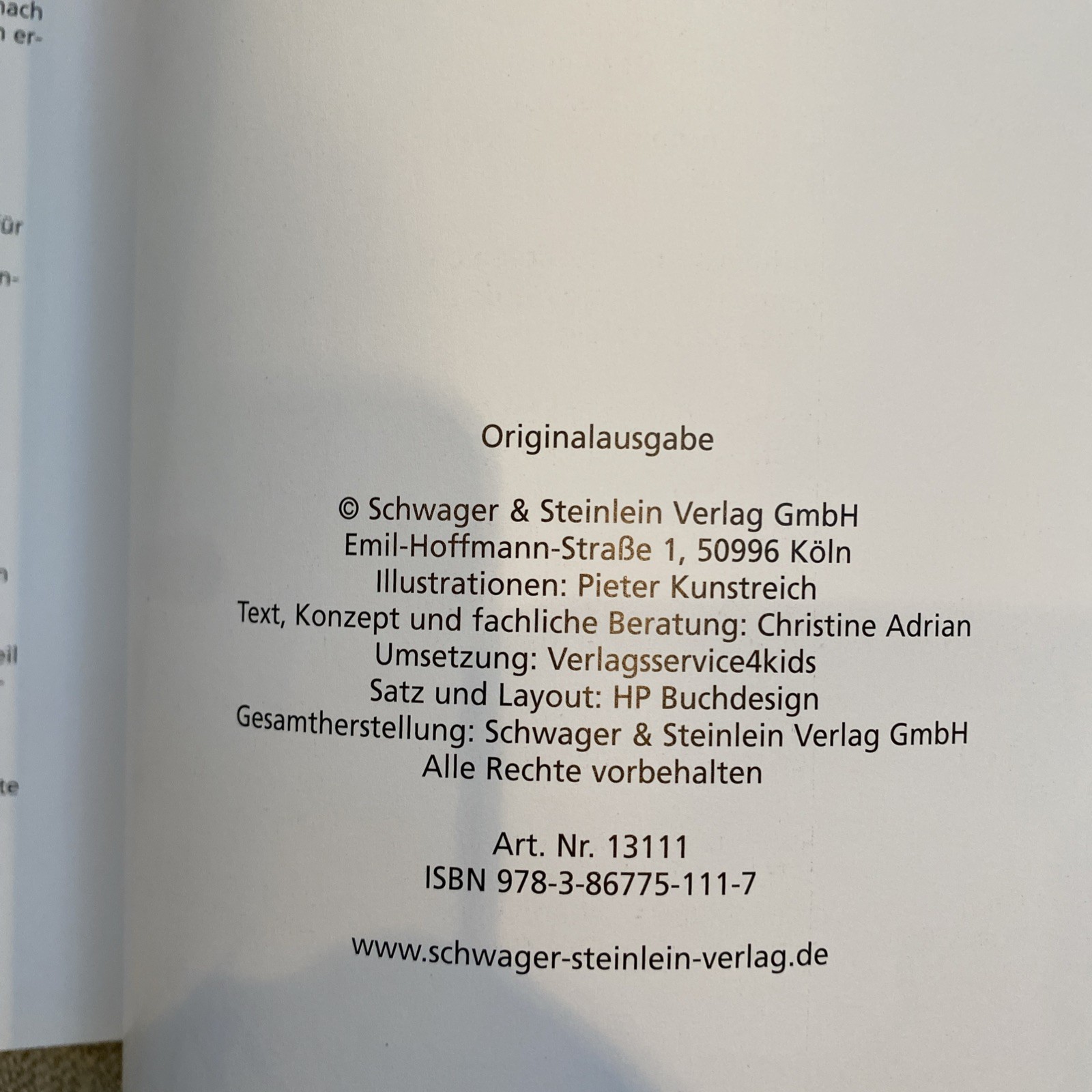 Das Grosse Buch vom Zoo German Language children’s book Adrian 252 Pages