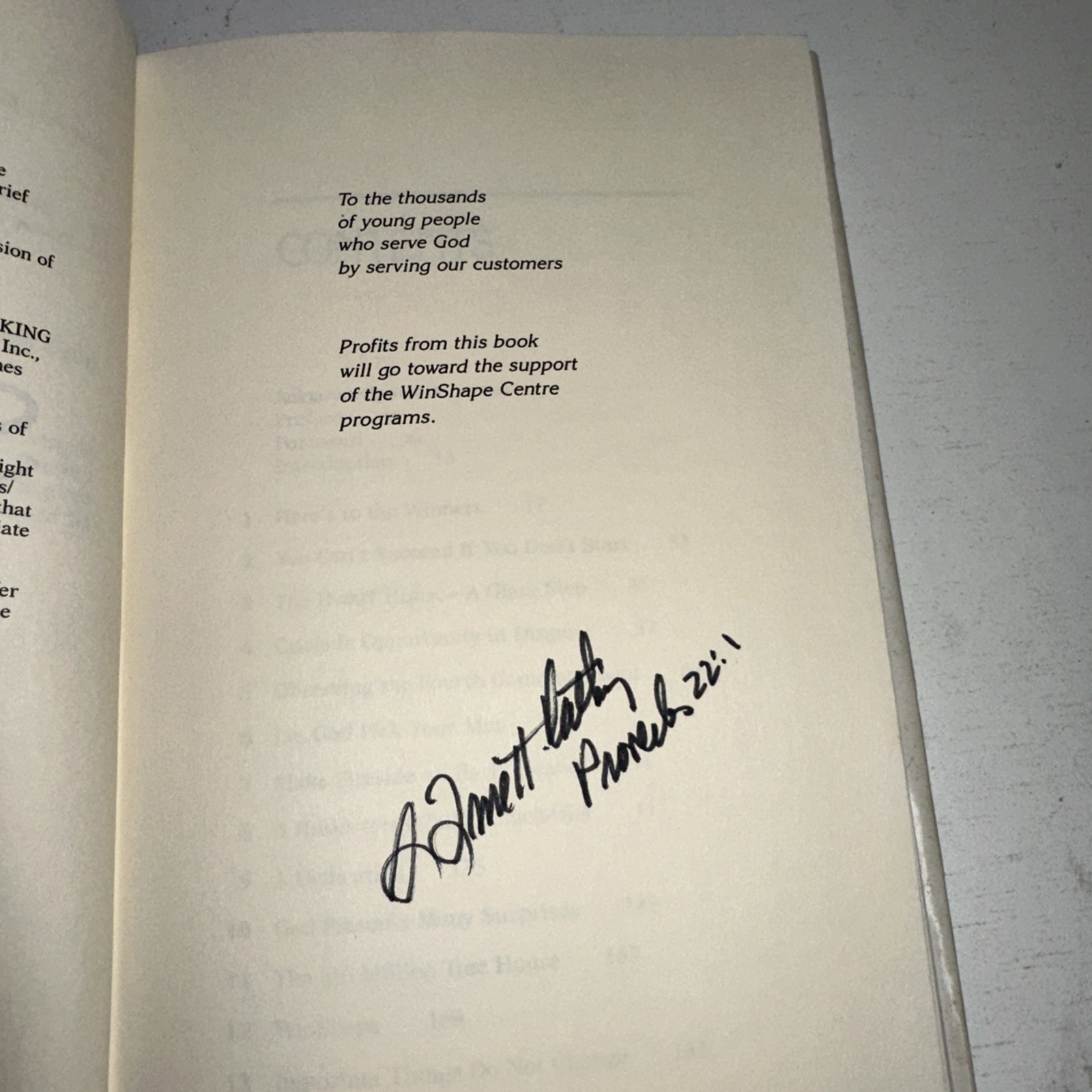 Signed By AuthorSigned By Author It’s Easier to Succeed Than to Fail