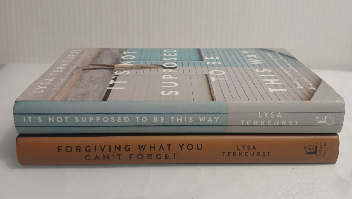Lysa Terkeurst – Lot of 2 – 2018, 2020 Hardcover, Dust Jacket – Forgiving What..