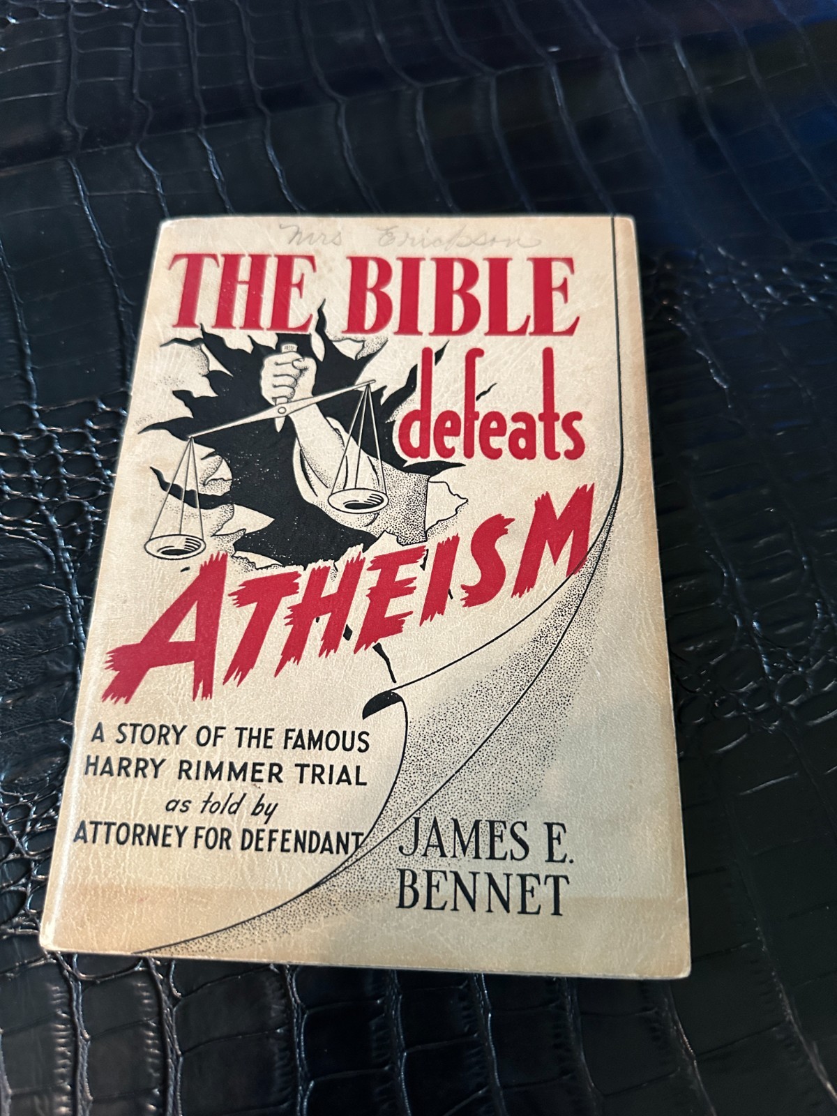 James E Bennett – Bible Defeats Atheism – 1941 Harry Rimmer Trial (M8967)