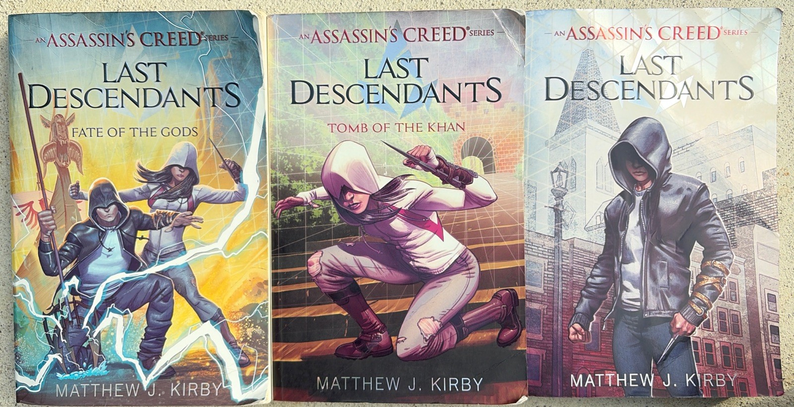 Assassin’s Creed Last Descendants (Books 1 – 3) Complete Set by Matthew J Kirby