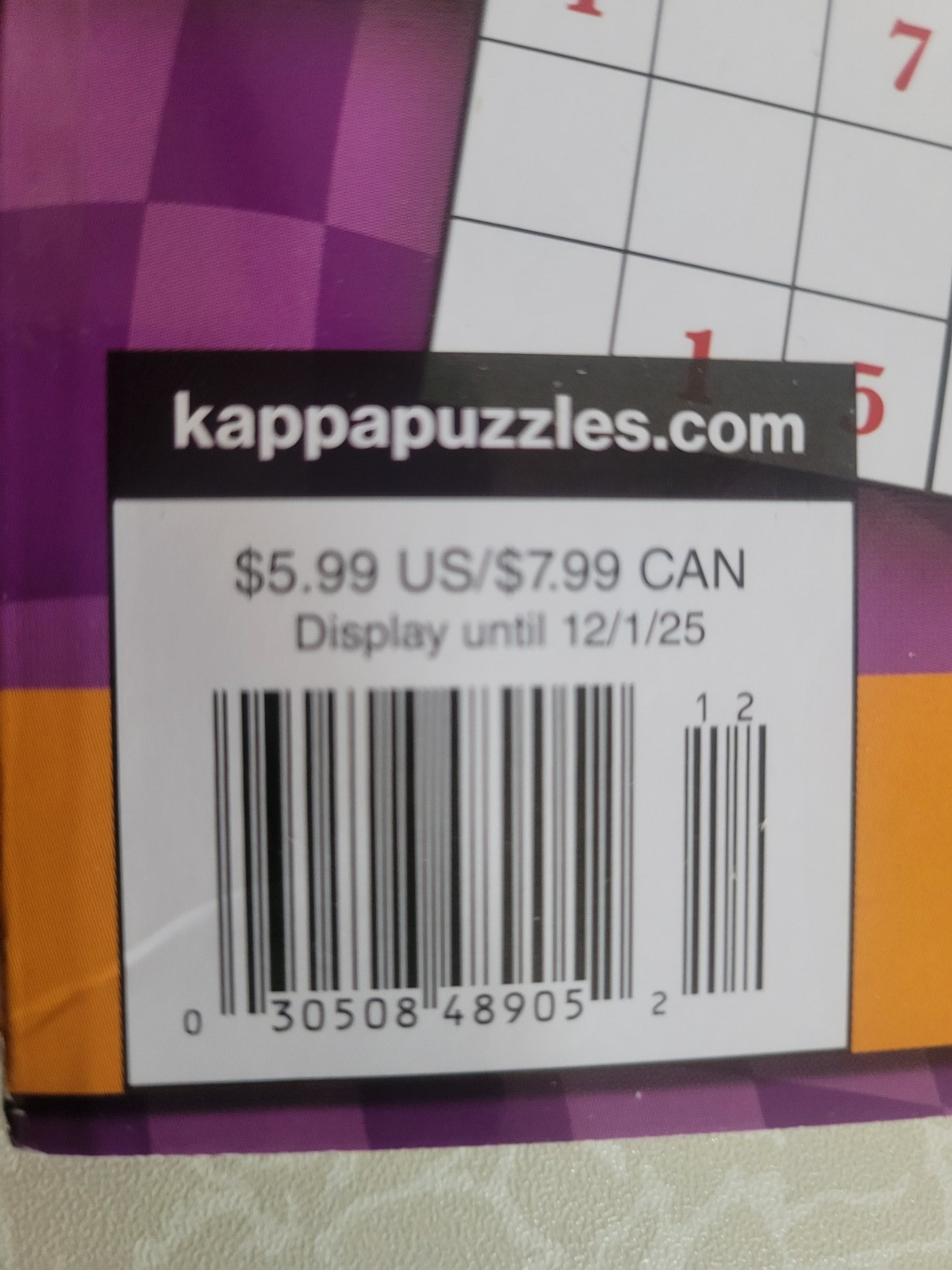 Quality & Large Print Sudoku-Current Dec Issues-Lot of 2 Books Kappa Penny Press
