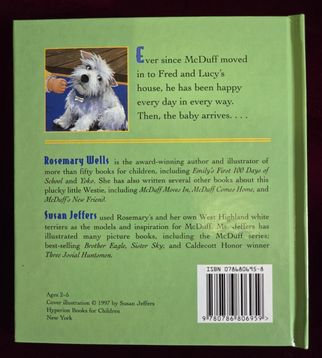 McDuff & Friends Board Book Boxed Set Rosemary Wells Susan Jeffers w/ Stickers
