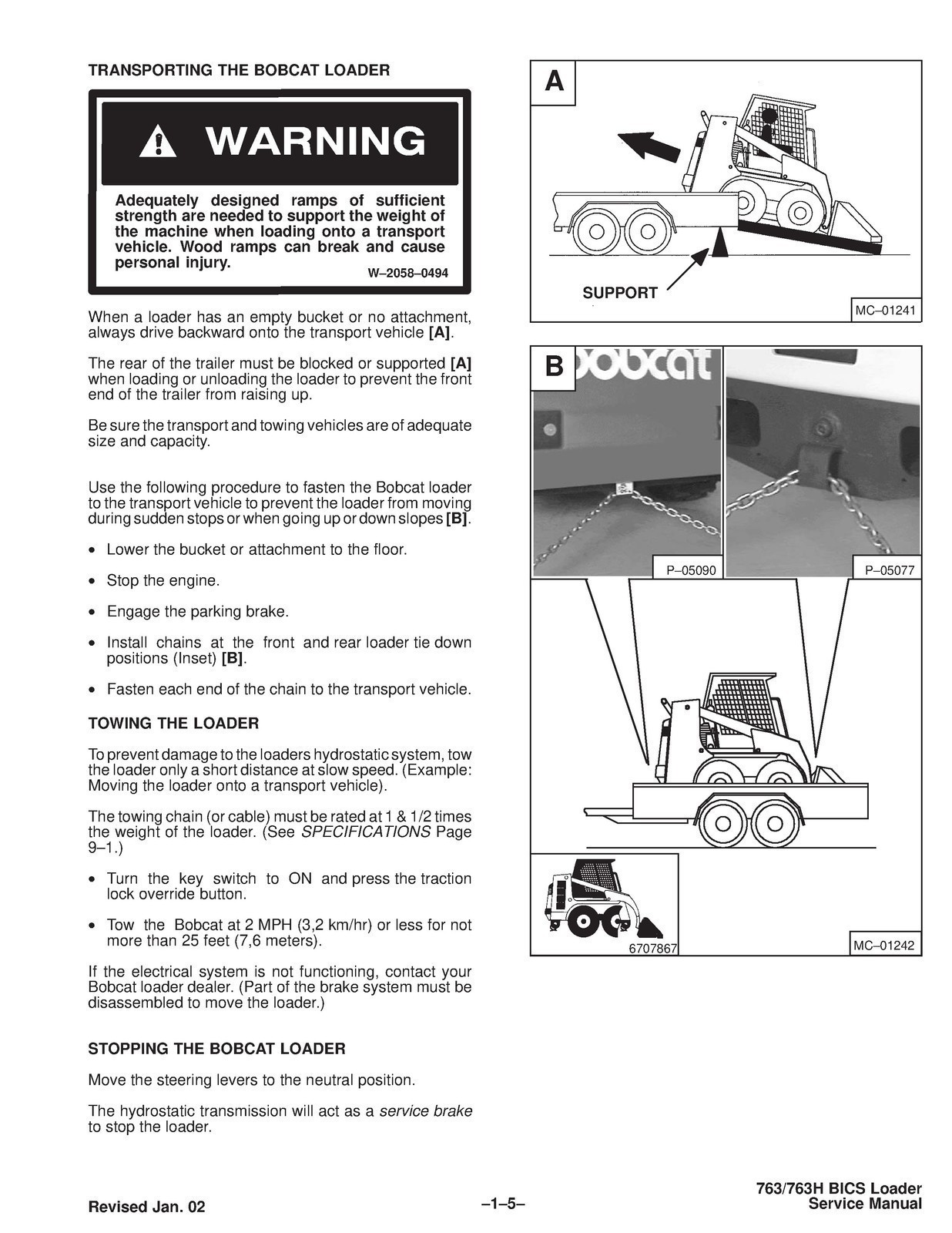 BOBCAT 763 High Flow Skid Steer Loader SERVICE MANUAL , BOUND, COVERS, FOLDOUTS