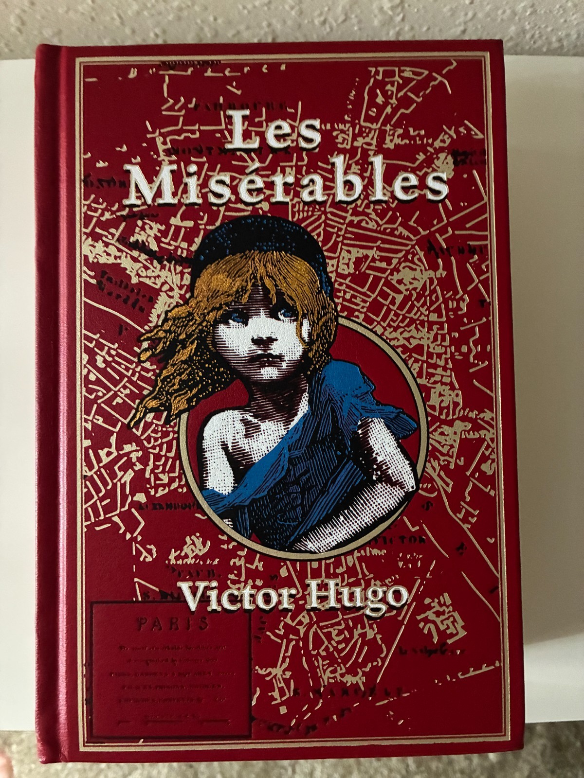 LES MISERABLES Victor Hugo Deluxe Leather Bound Collectible Special Edition Book