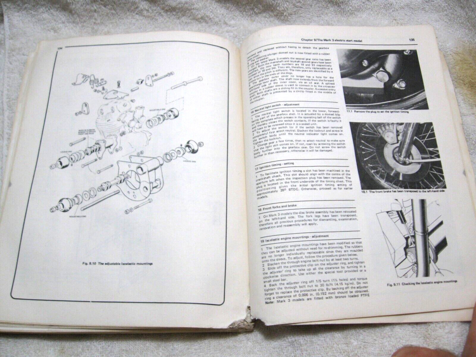 NORTON COMMANDO 745 & 828cc 1968-77 Owners Workshop Manual by Haynes-Motorcycles
