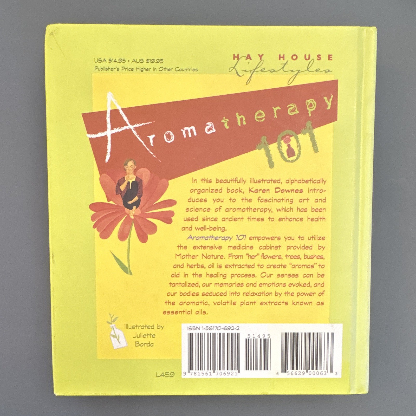 Aromatherapy 101 Karen Downes Hardcover Illustrated 2000 Hay House Essential Oil