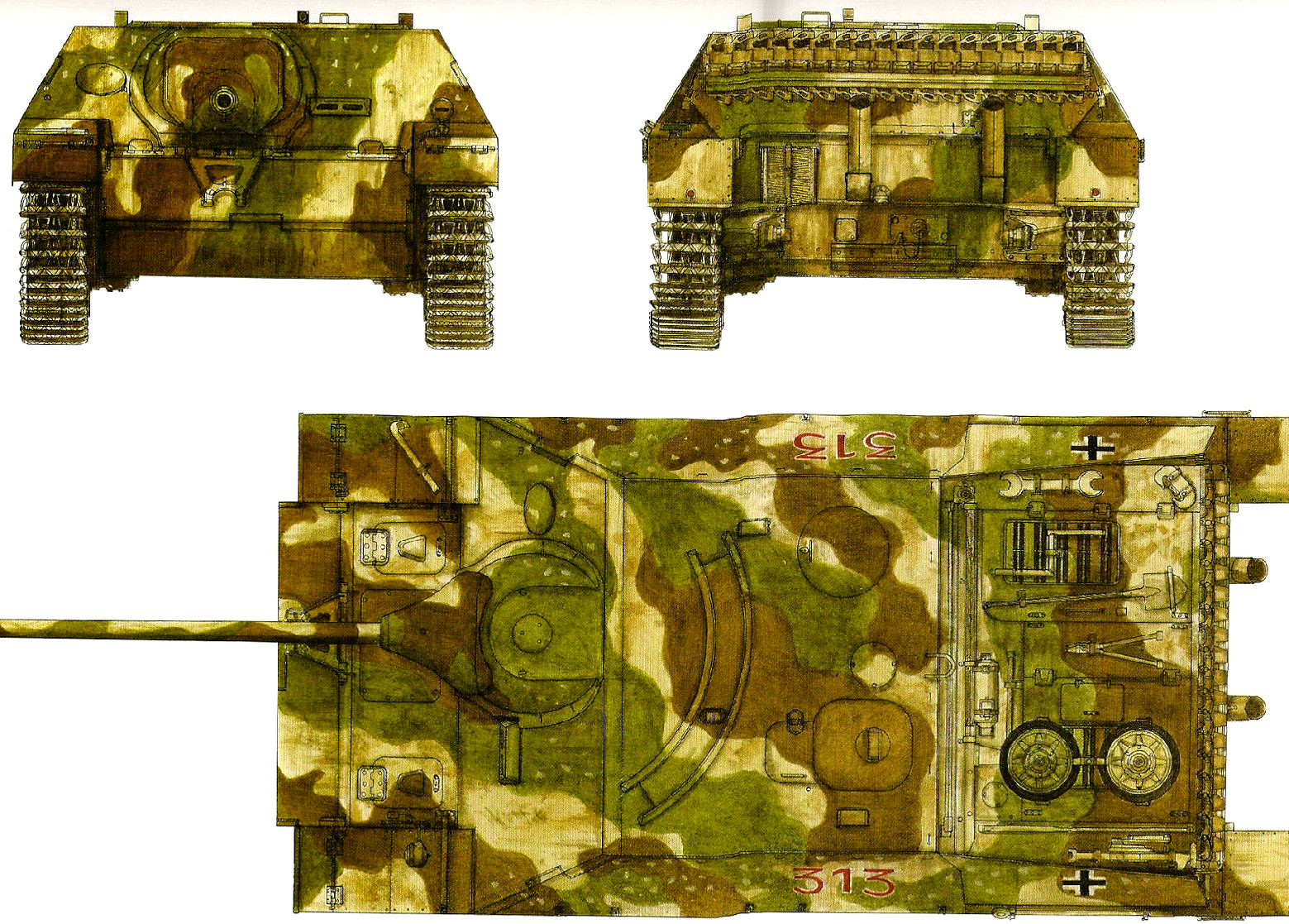 JAGDPANZER IV L/70 LANG German Assault Gun Superb New Model Art 807 AFV Profile