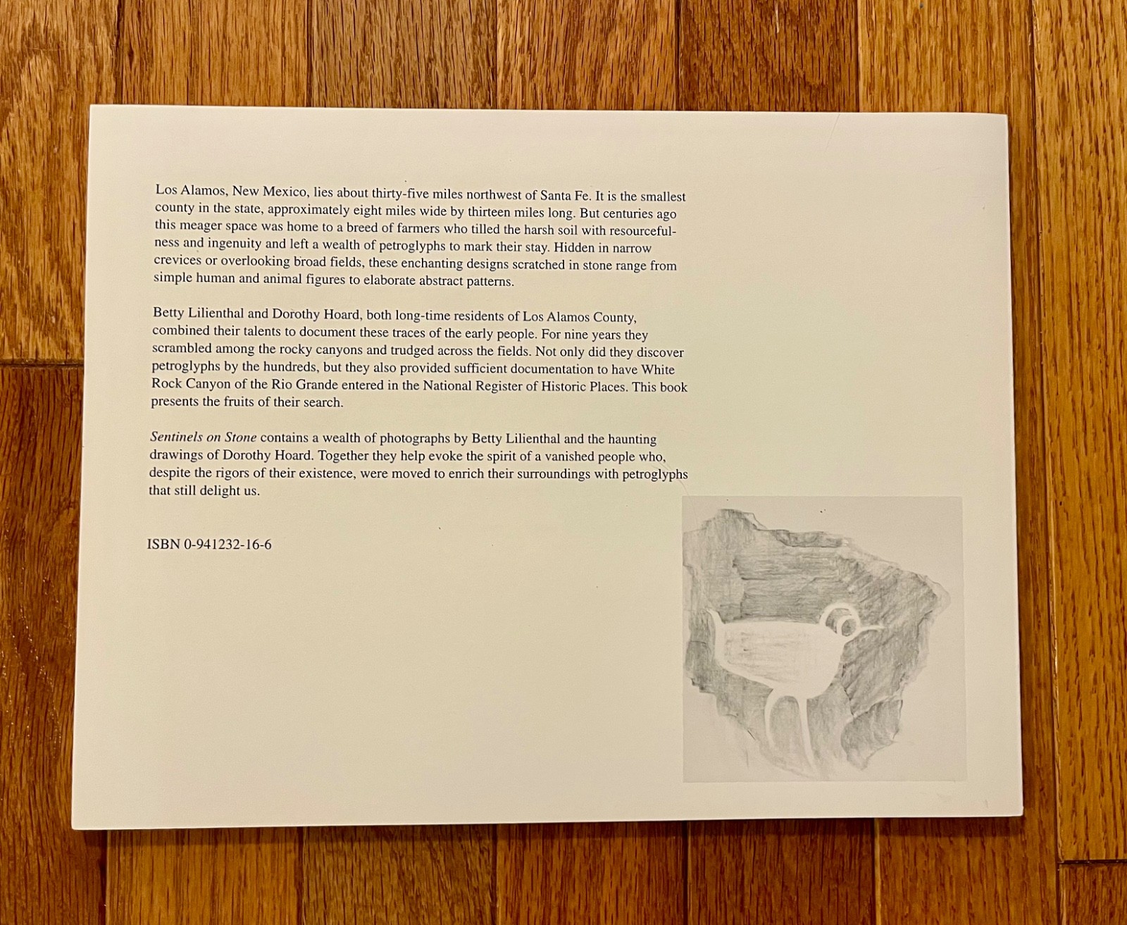 Sentinels on Stone: The Petroglyphs of Los Alamos by Lilienthal and Hoard (1995)
