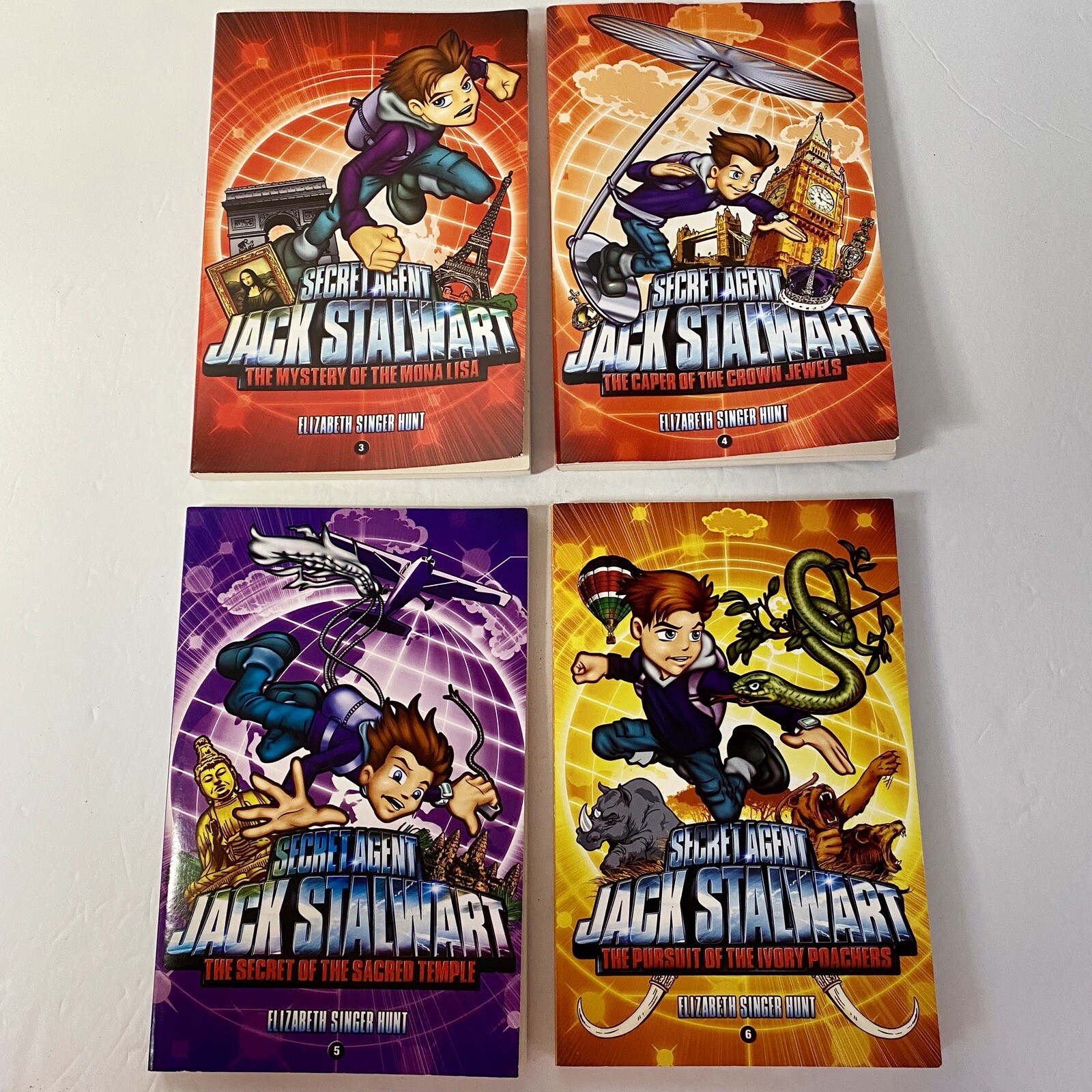 Secret Agent Jack Stalwart Book Lot 11 Books In Set – Books 3,4,5,6,7,9,10,11-14