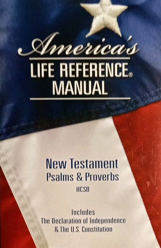 America’s Life Reference Manual New Testament Psalms & Proverbs HCSB Book 6″