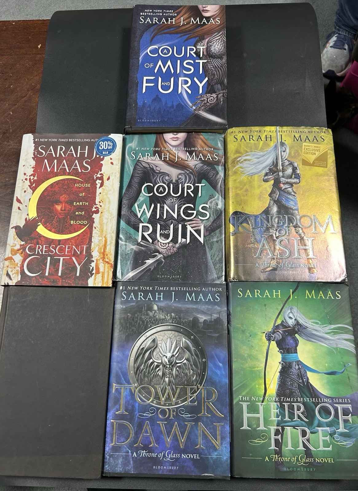 Miscellaneous Books By Sarah J Maas Original Hardcover Lot