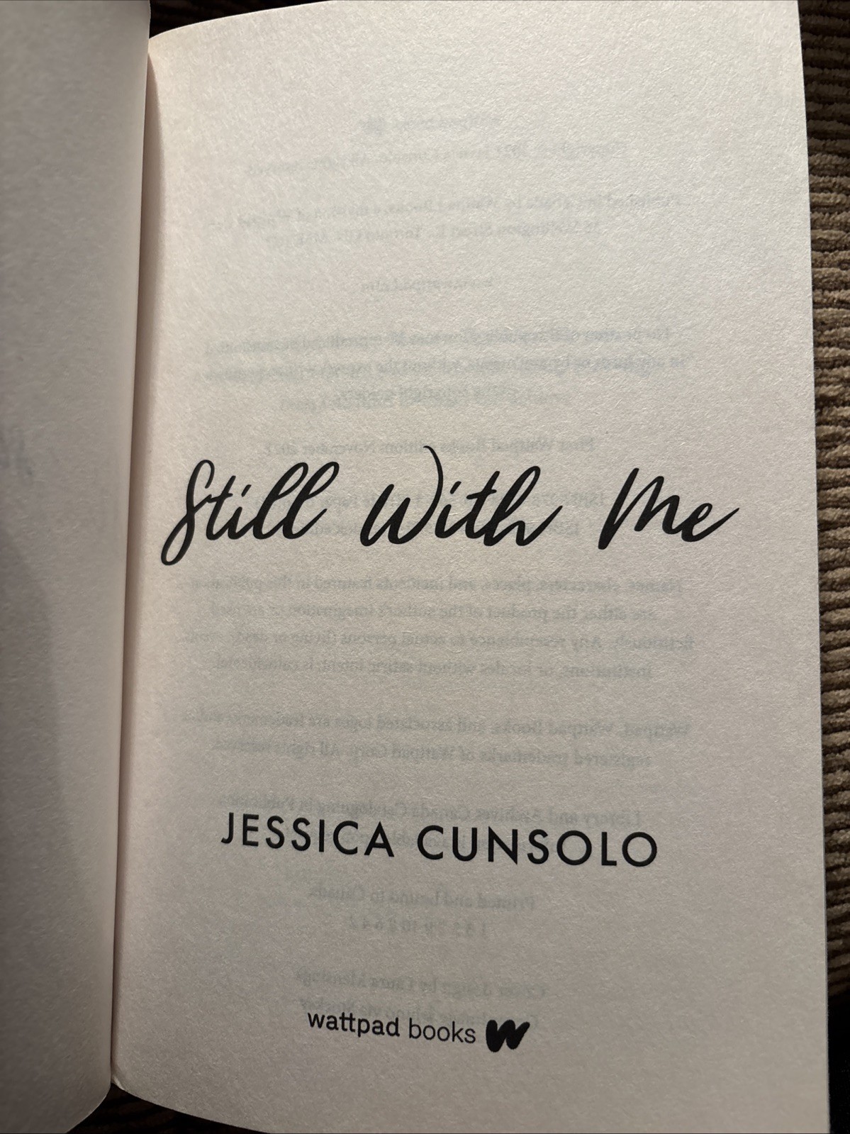 Still With Me, First Wattpad Expedition November 2021 By Jessica Cunsolo