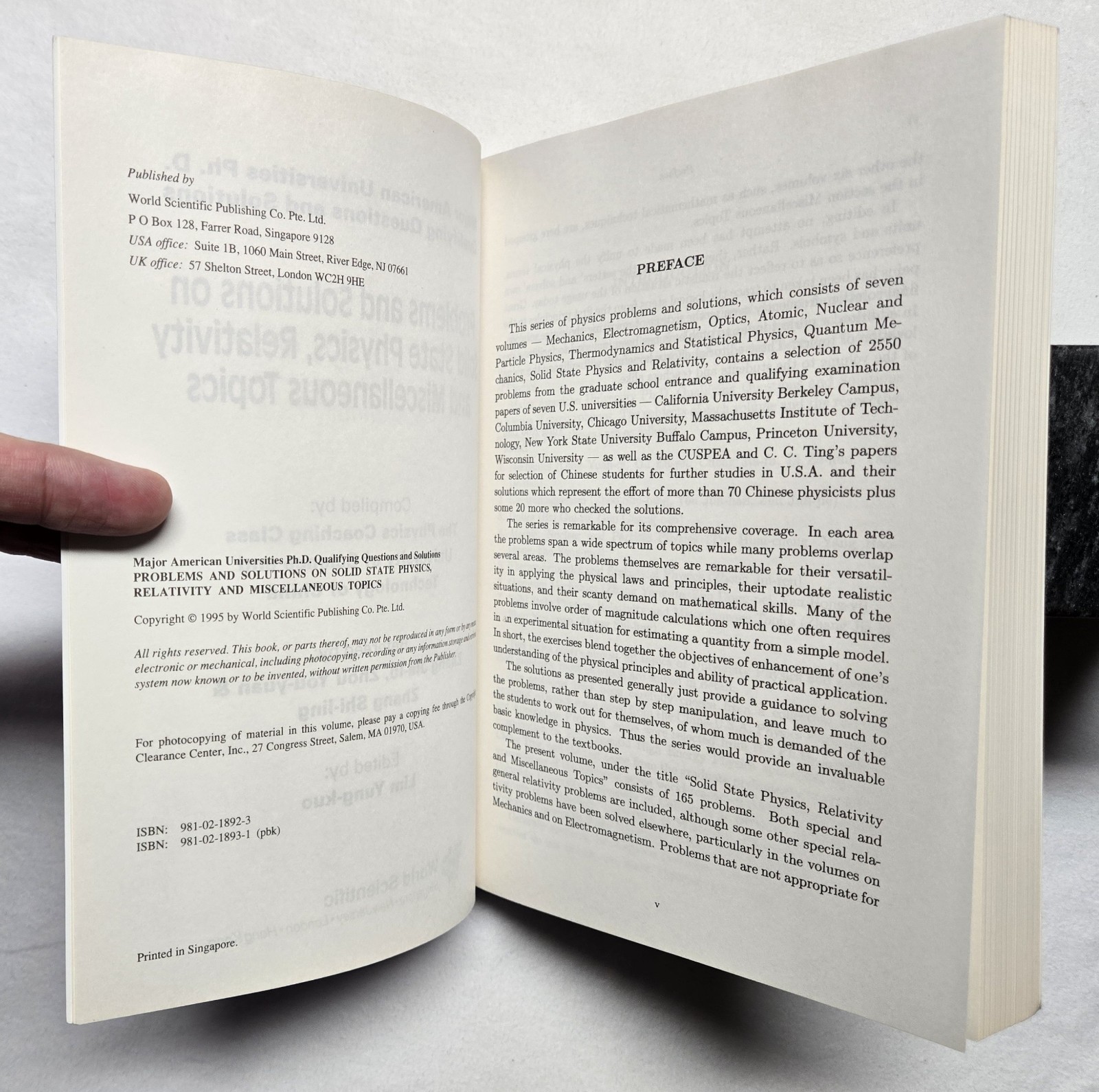 Problems & Solutions On Solid State Physics, Relativity And Miscellaneous Topics