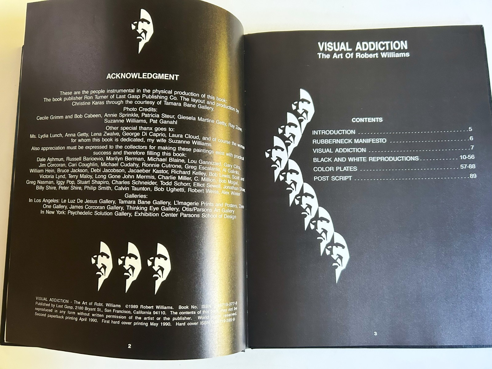 ROBERT WILLIAMS – VISUAL ADDICTION, SIGNED AND NUMBERED #354/ 400 – HARDCOVER