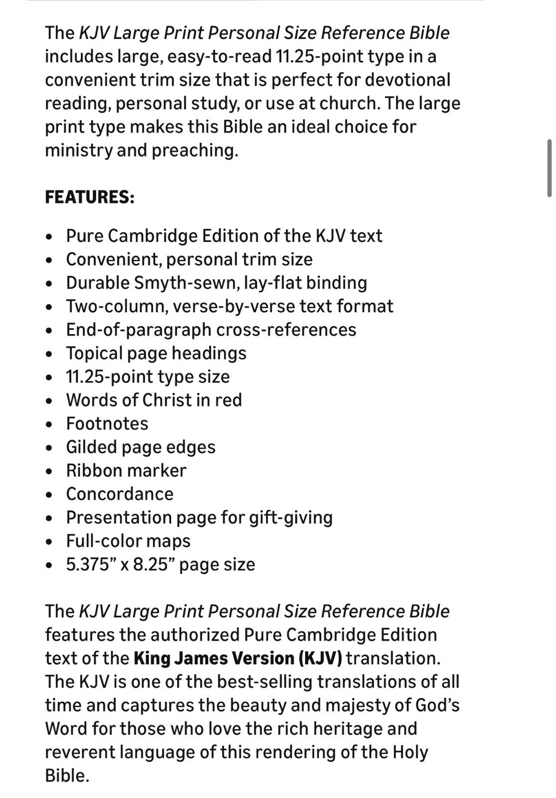 KJV MAGNETIC CLOSURE LARGE PRINT(11.25 Pt) Dei Verbum ENGRAVED Leathersoft Bible