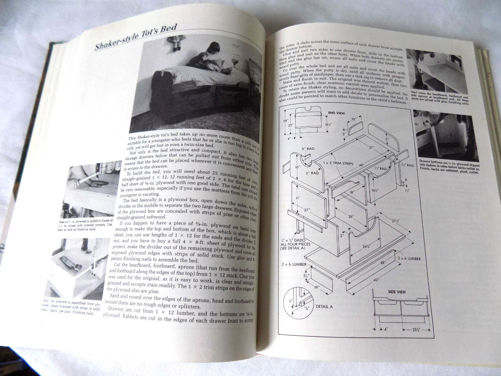176 Woodworking Projects Workbench Staff 1987 Illustrated Nonfiction Sterling