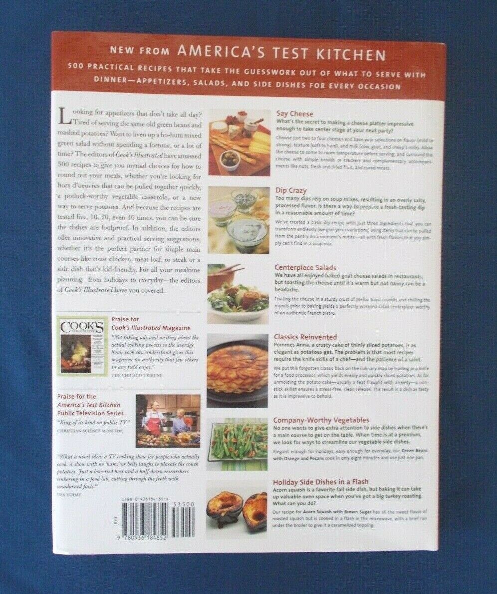 Best American Side Dishes Cookbook 2005, Hardcover, New, 356 Pages, 1st Edition