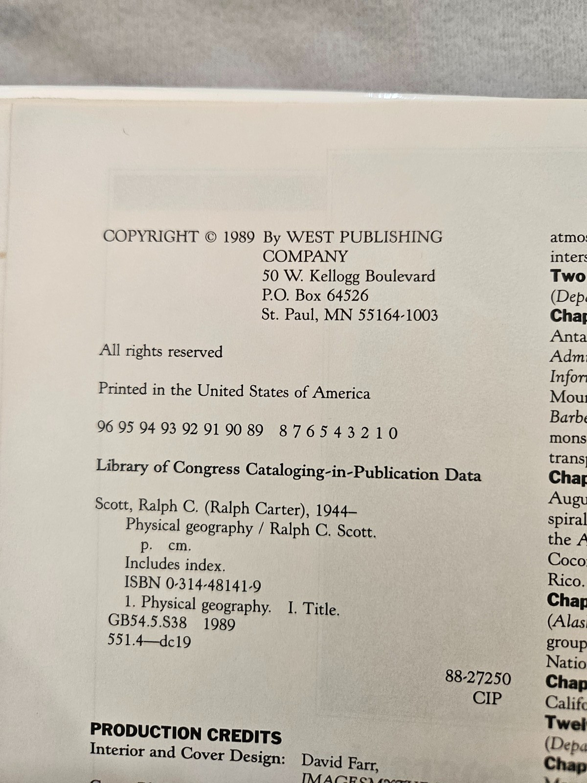 Physical Geography Ralph C Scott 1989 Hardcover Instructor & Lab Manuals