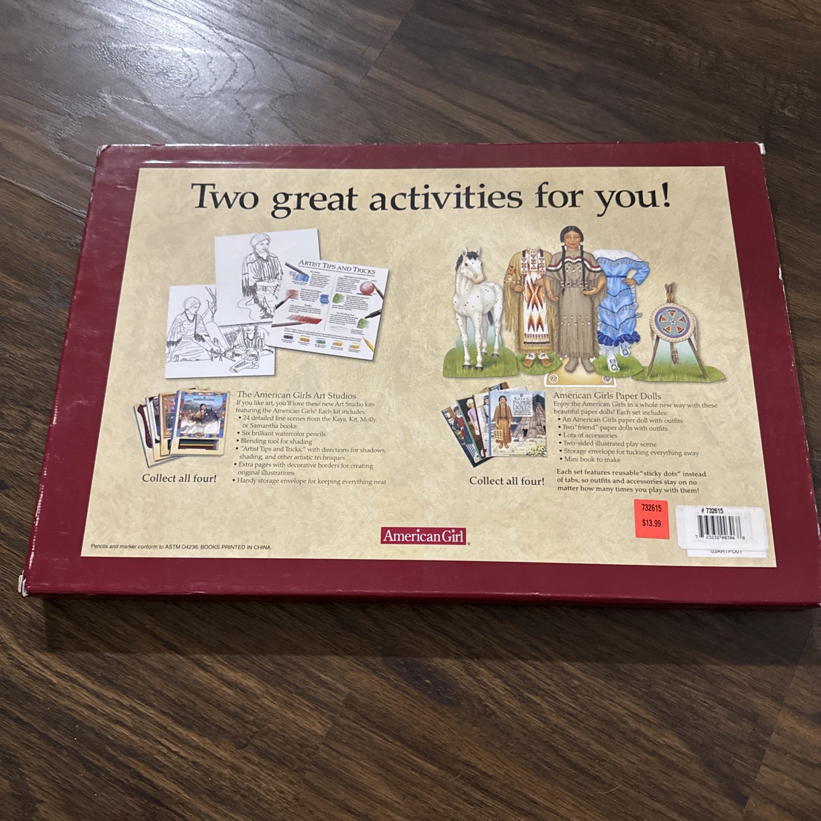 The American Girls Collection Samantha’s Paper Dolls & Art Studio Set NEW NIB