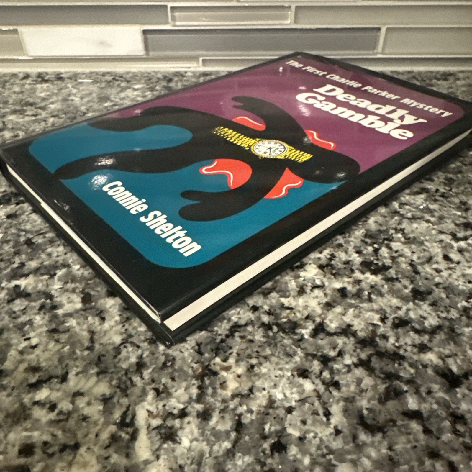 Deadly Gamble Connie Shelton HCDJ 📚 SIGNED 1st Ed 1st Print Charlie Parker Book