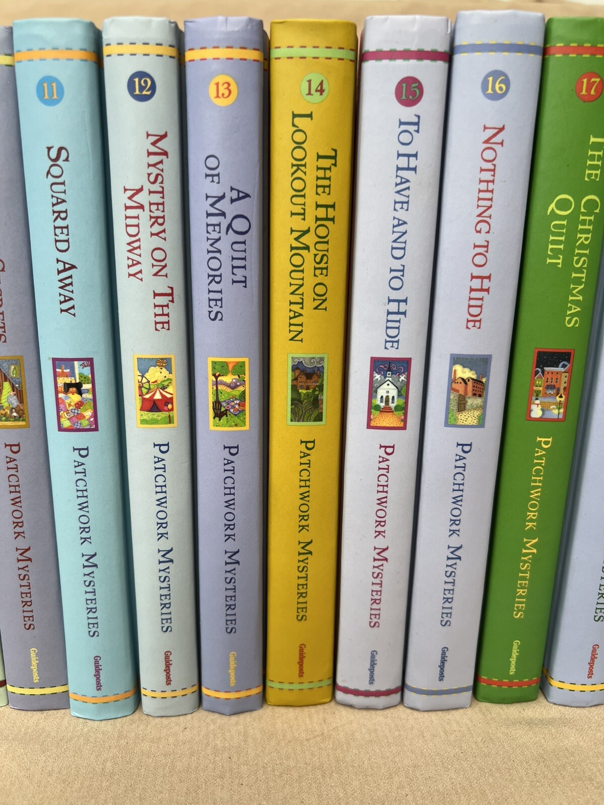 PATCHWORK MYSTERIES Guideposts Lot Of #1-18 Set Fiction HC Books inspiration