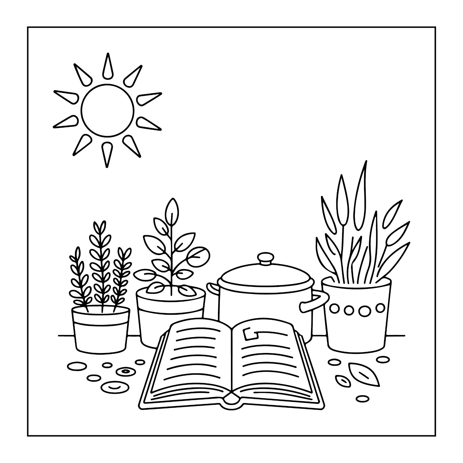 Cozy spaces coloring book