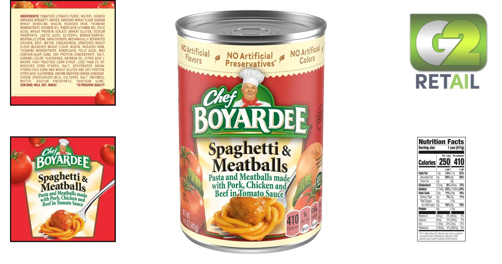 14.5 oz Spaghetti and Meatballs in Easy-Open Can – Perfect Family Meal!