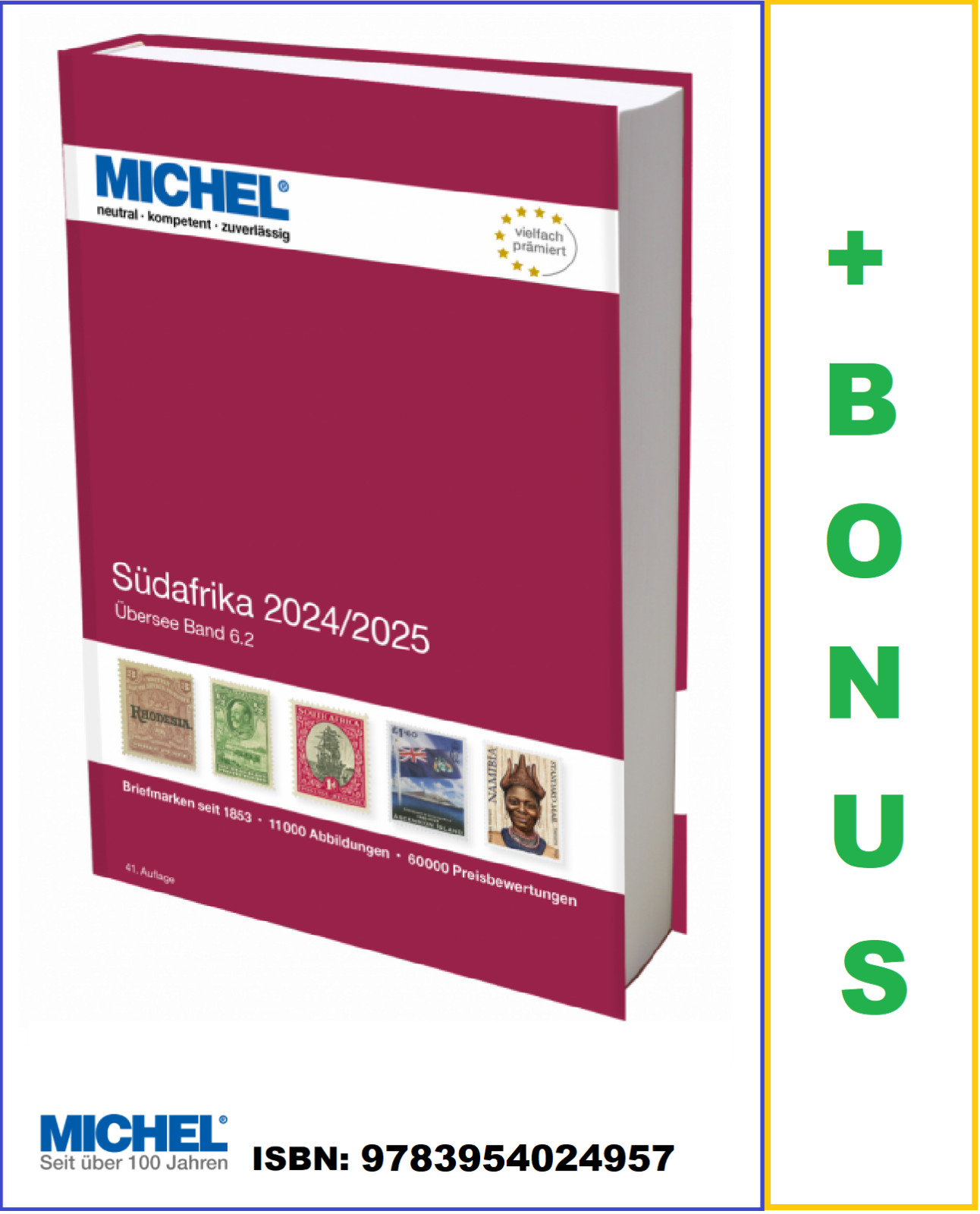 Michel South Africa Stamp Overseas Catalog Volume 2 ÜK-6.2 2024-2025