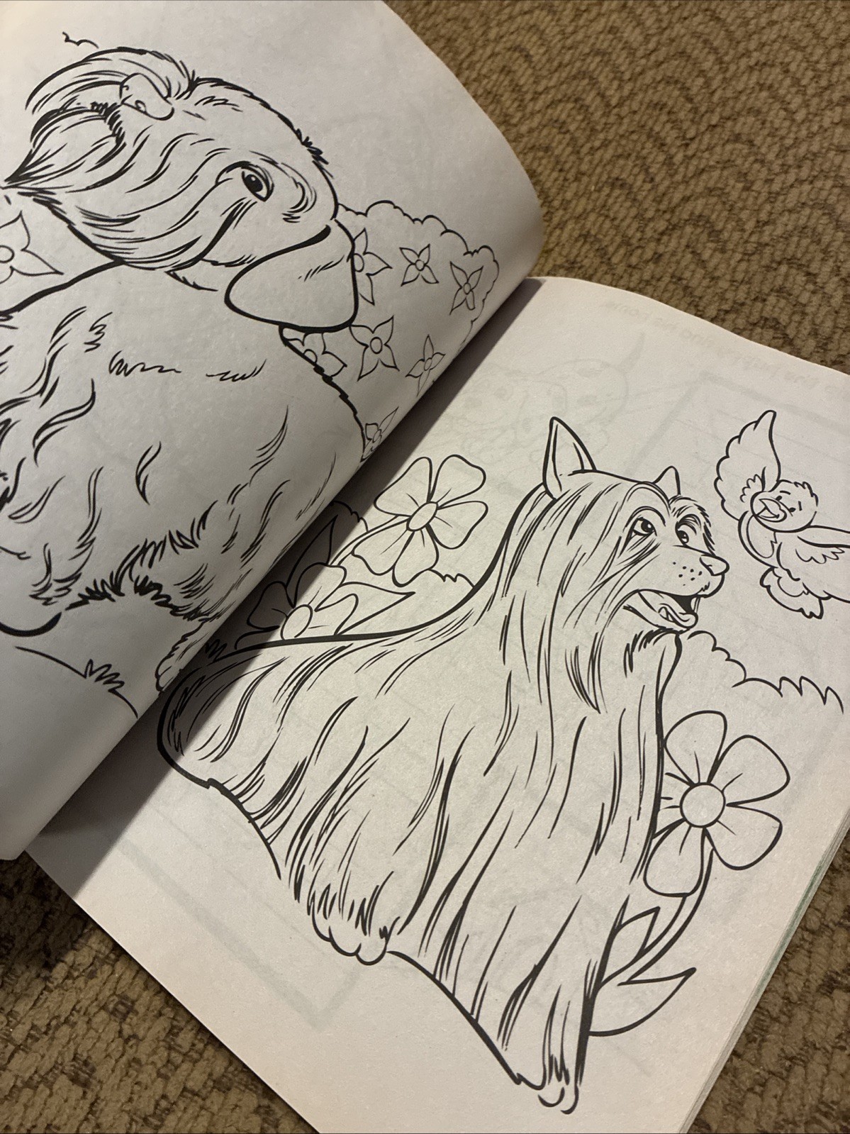 Bendon Playful Puppies Giant Coloring Activity Book Tear Share 150+ Pages New