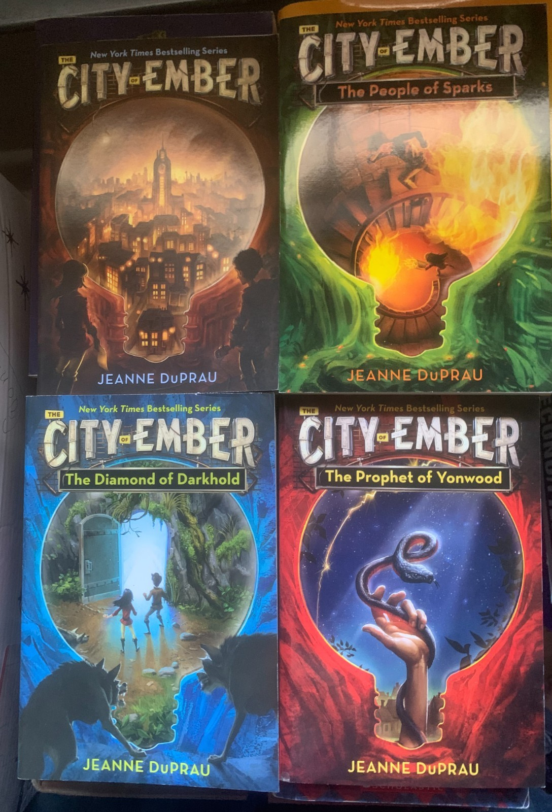 City OF EMBER Complete Set 1-4 Jeanne DuPrau Sparks Darkhold Yonwood lot