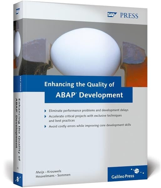 Enhancing the Quality of ABAP Development. Like New SAP Press Hardcover