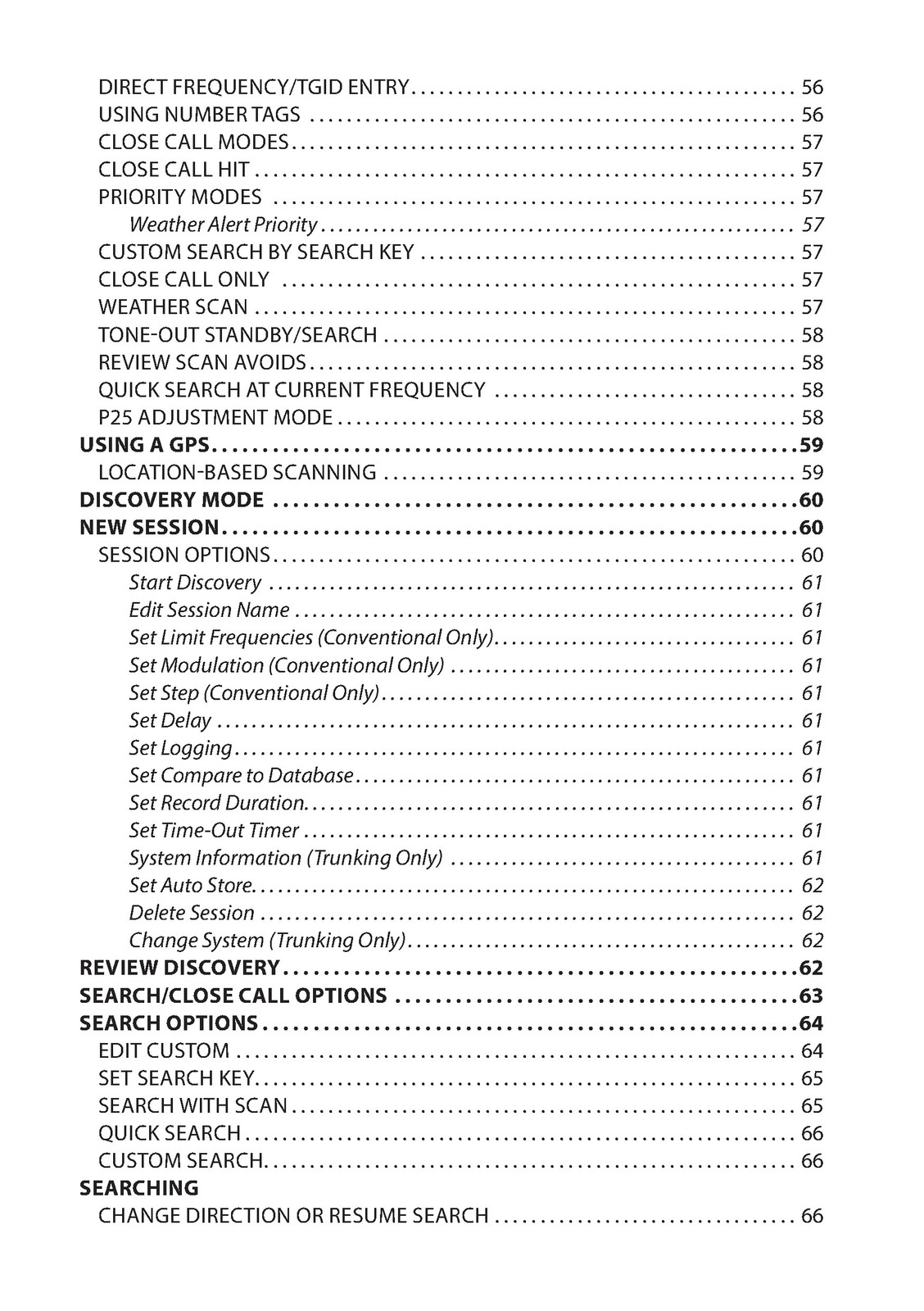 Uniden BCD436HP and BCD536HP User Operators Manual OWNERS Guide 106 PGS
