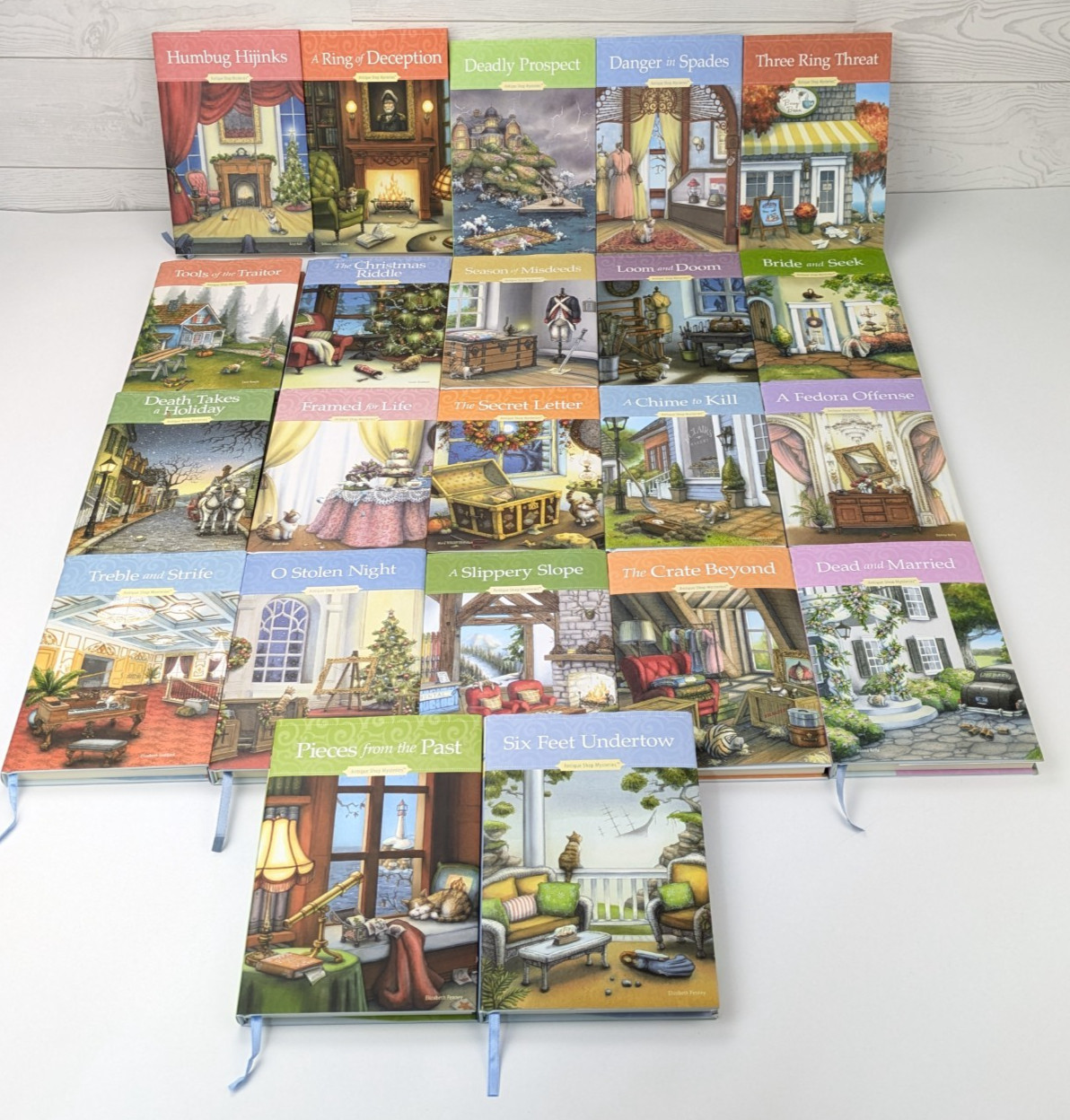 Antique Shop Mysteries Hardcover Lot of 22 Book Set w/Dustcovers GREAT SHAPE!