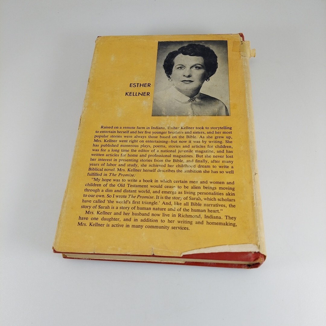 The Promise Esther Kellner 1956 Westminster Press Book Club Edition HCDJ