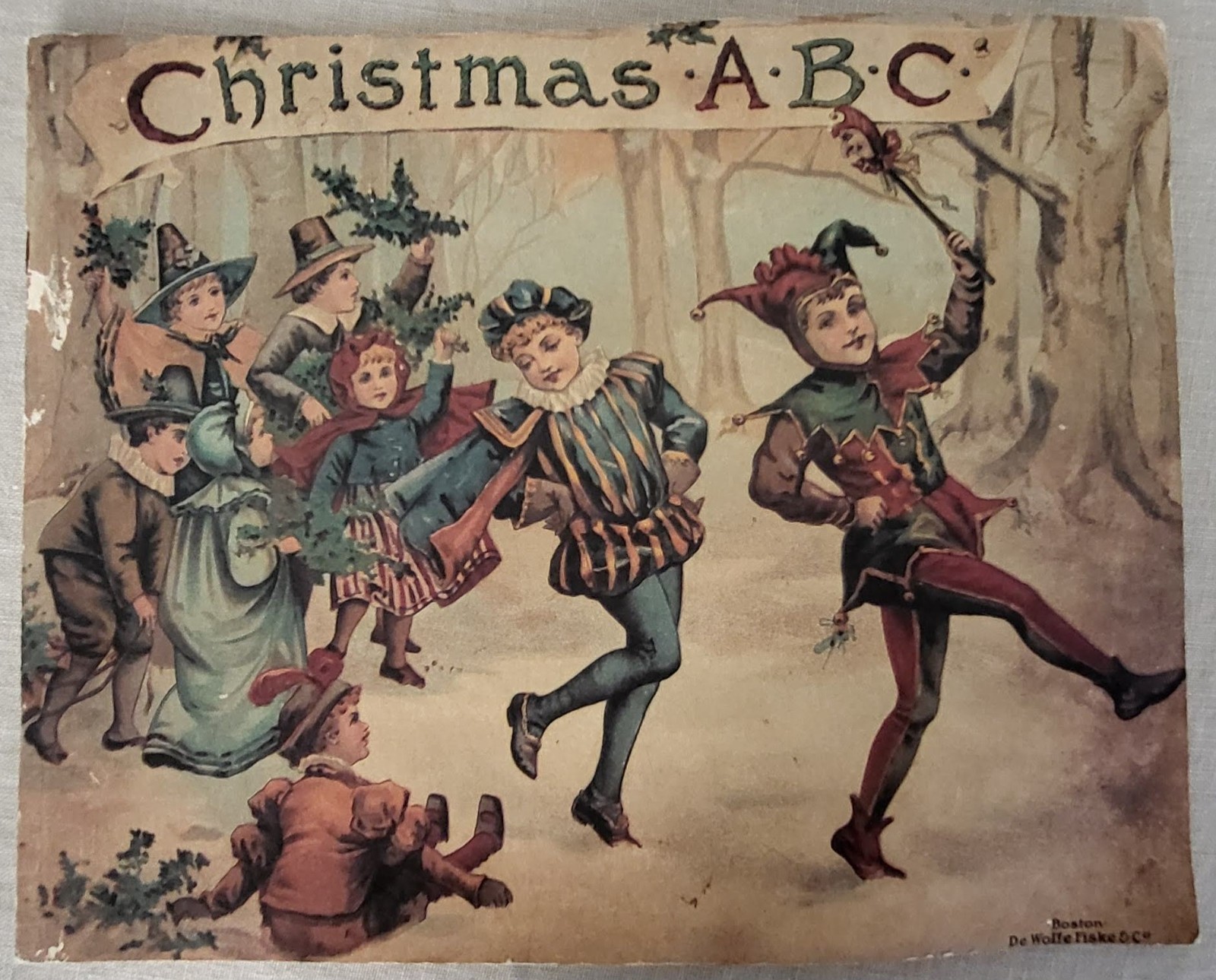 Christmas ABC De Wolfe Fiske & Co Picture Book Evergreen Reproduction PB