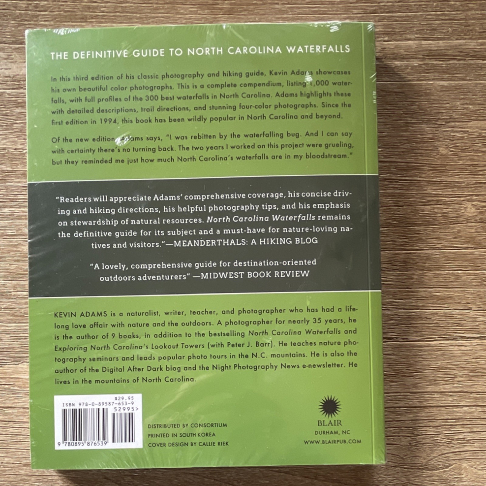 North Carolina Waterfalls Third Edition 2016 Paperback Guide by Kevin Adams