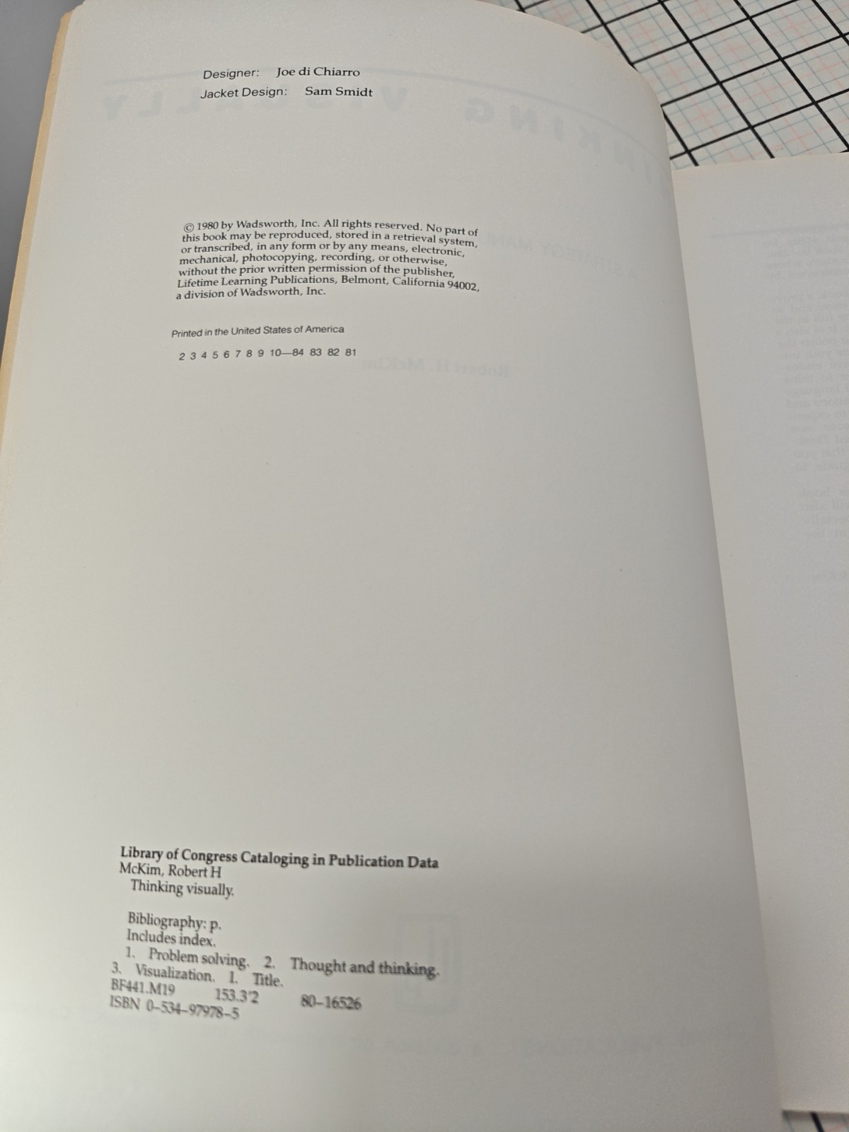 Thinking Visually: A Strategy Manual for Problem Solving Paperback (1980)