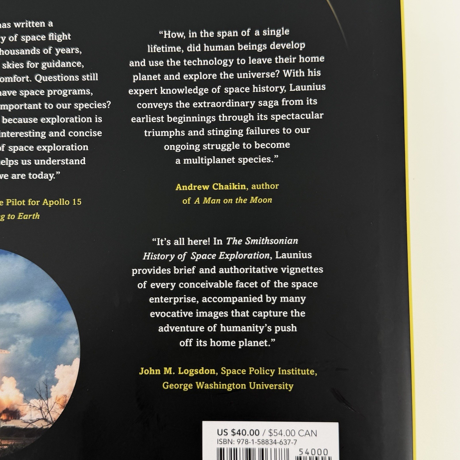 Smithsonian History Space Exploration Roger Launius Hardcover Astronomy Book