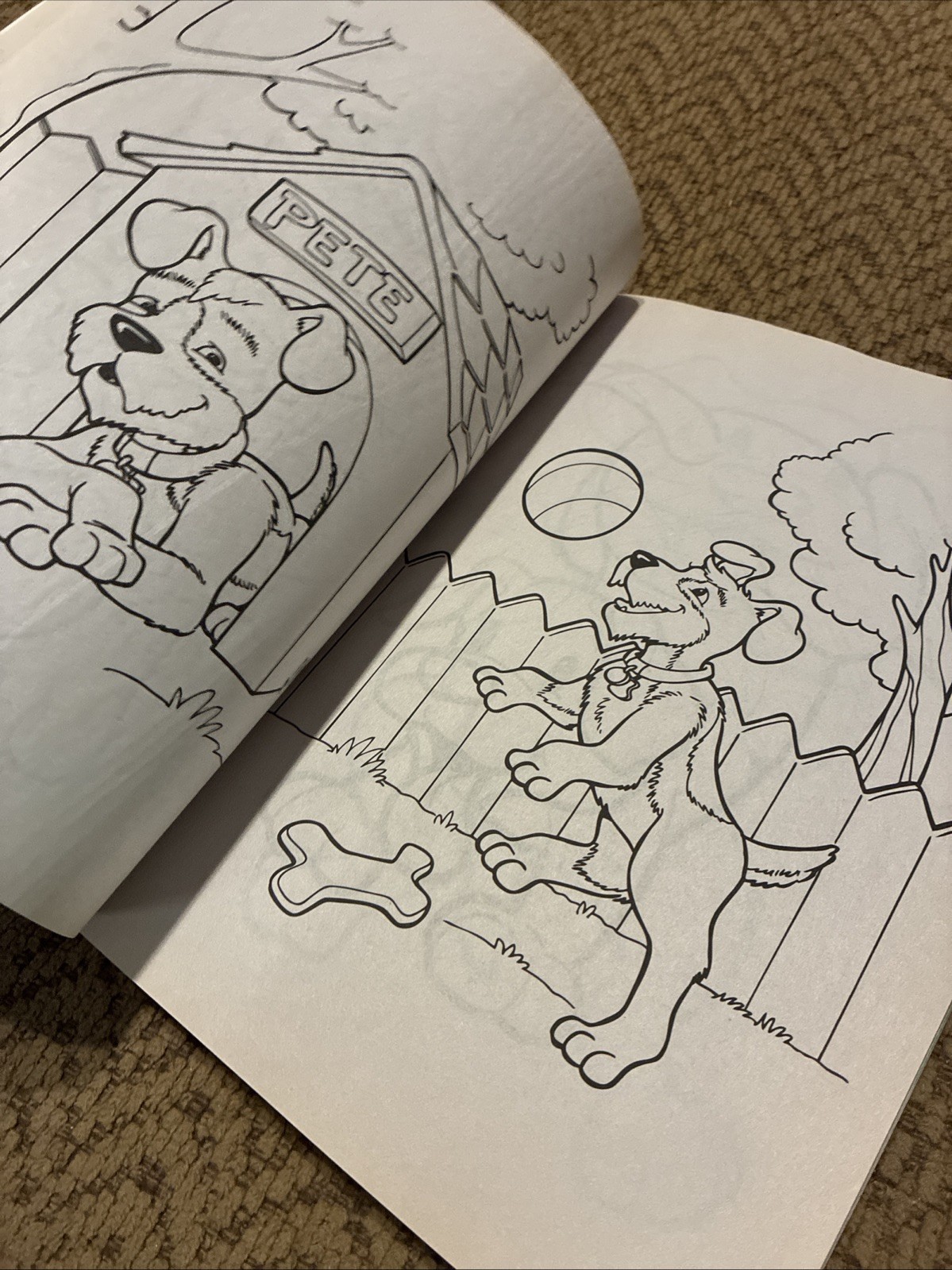 Bendon Playful Puppies Giant Coloring Activity Book Tear Share 150+ Pages New