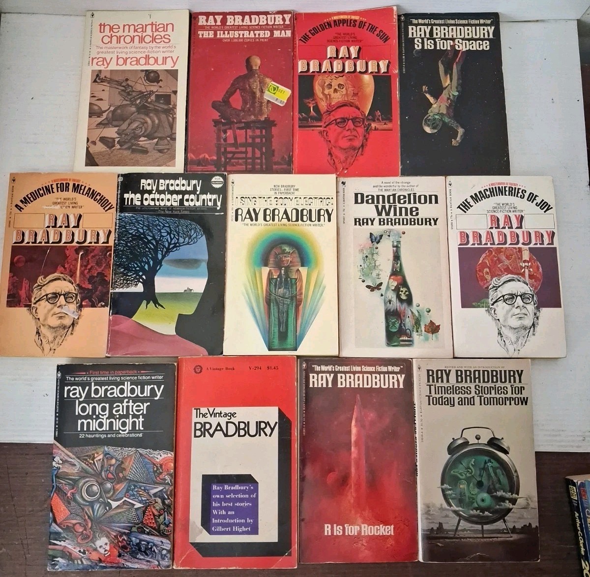 Vintage 60s 70s Ray Bradbury Paperback 13 Book Lot