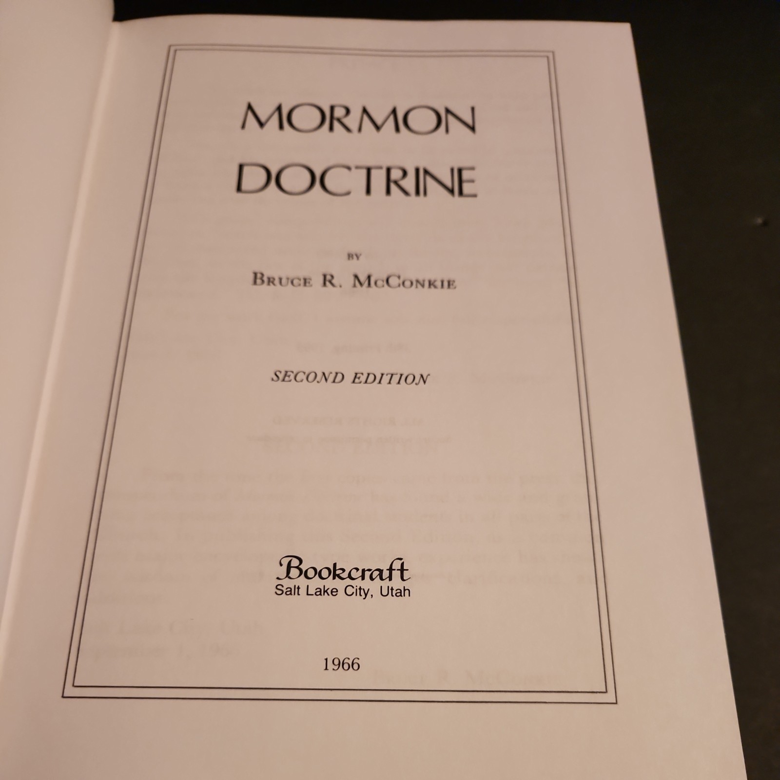 Mormon Doctrine Bruce R McConkie HC Book Second Edition 38th print LDS Mormon