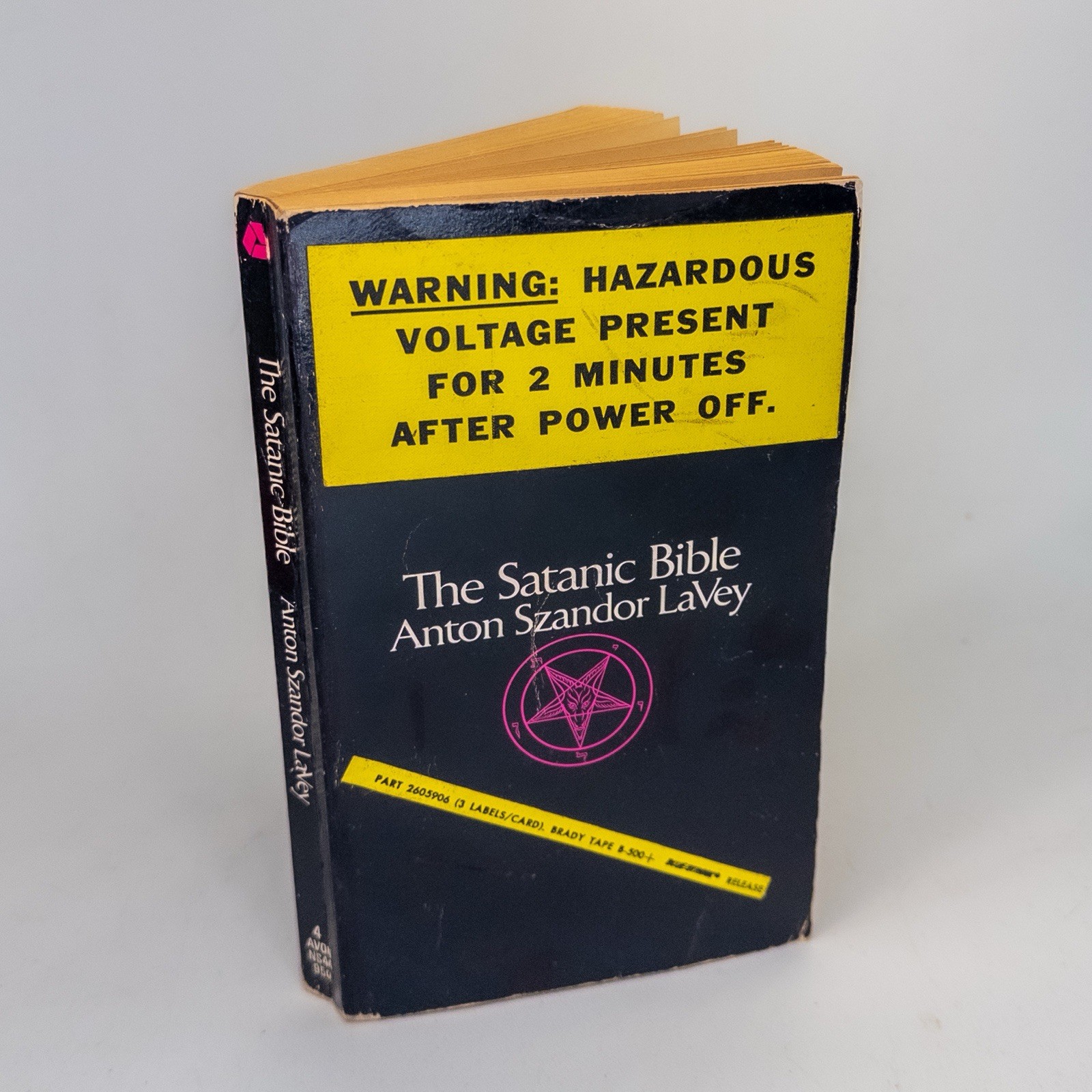 The Satanic Bible Anton LaVey Avon Paperback 1st Ed 3rd Printing 1970 OOAK