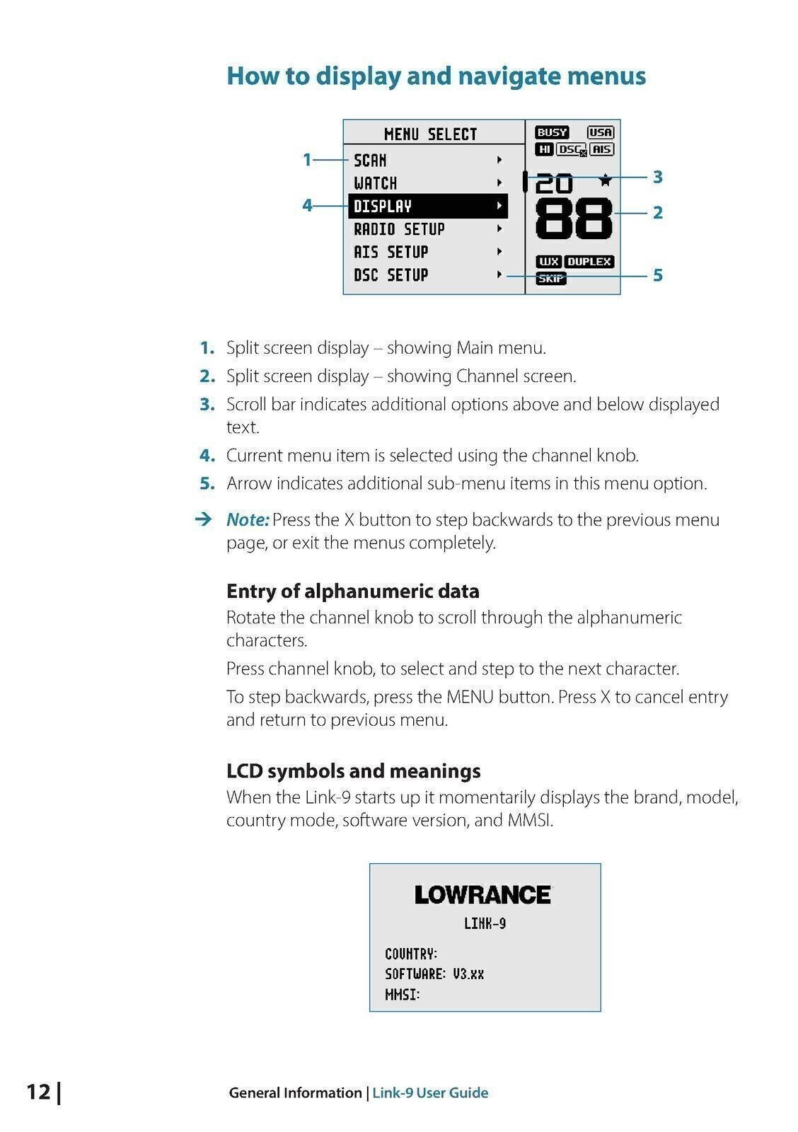 LOWRANCE LINK-9 Fixed Mount VHF User Owners Manual Guide, TOUGH BINDING