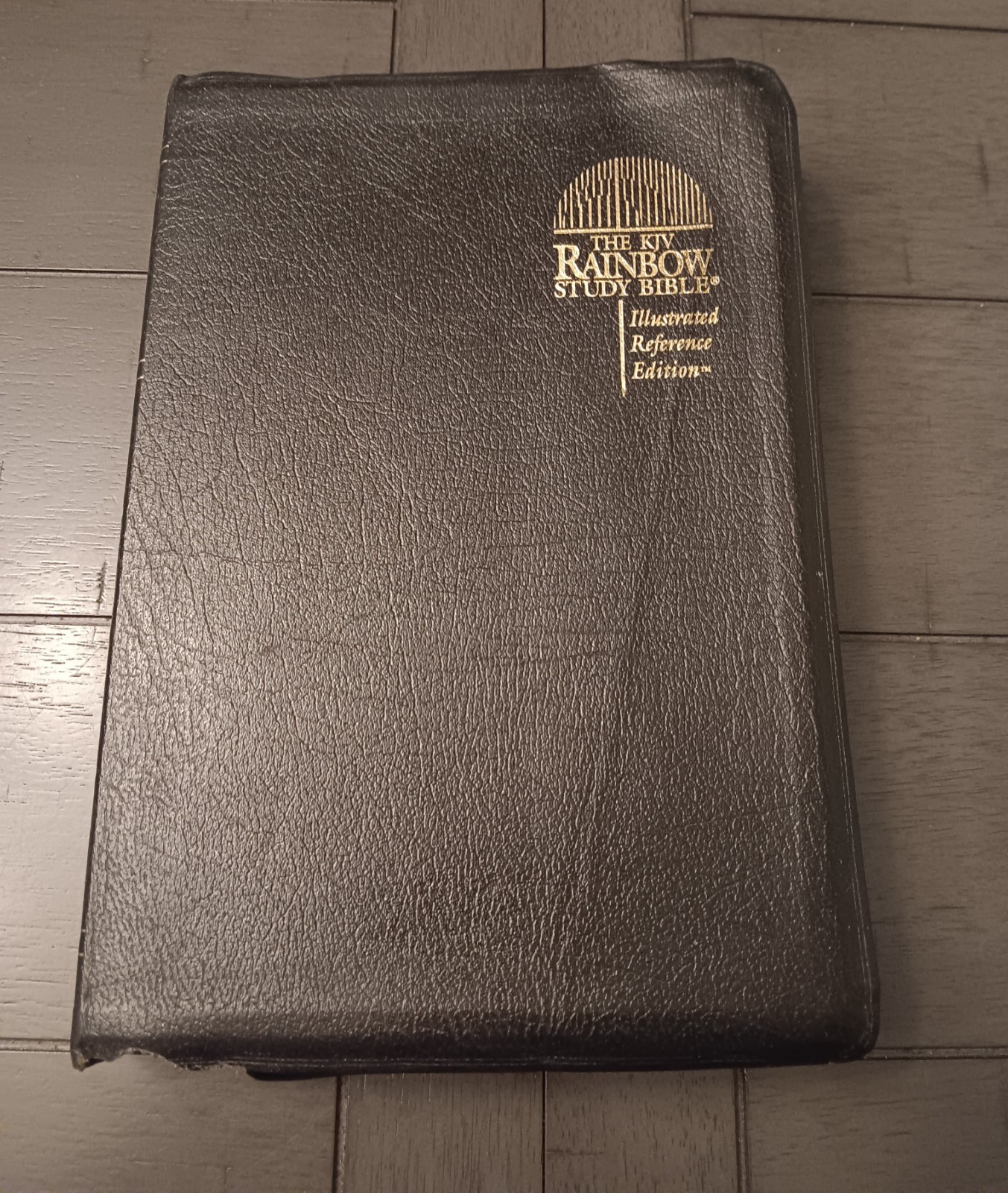 The Rainbow Study Bible Bold Line Color-Coded Edition KJV Leather Bound 1998