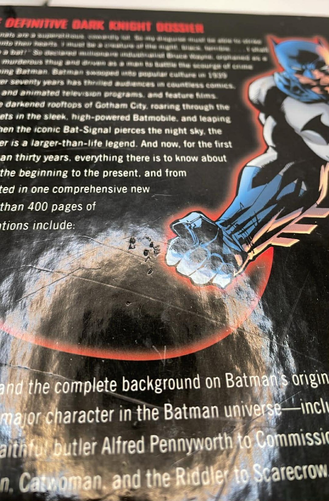 The Essential Batman Encyclopedia by Robert Greenberger Hardcover w/poster(B247)